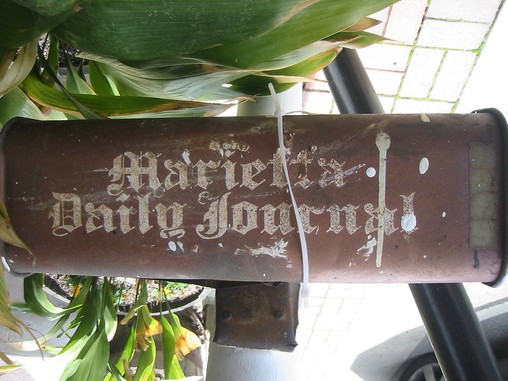 Marietta Daily Journal newspaper tube, Kennesaw, Flickr