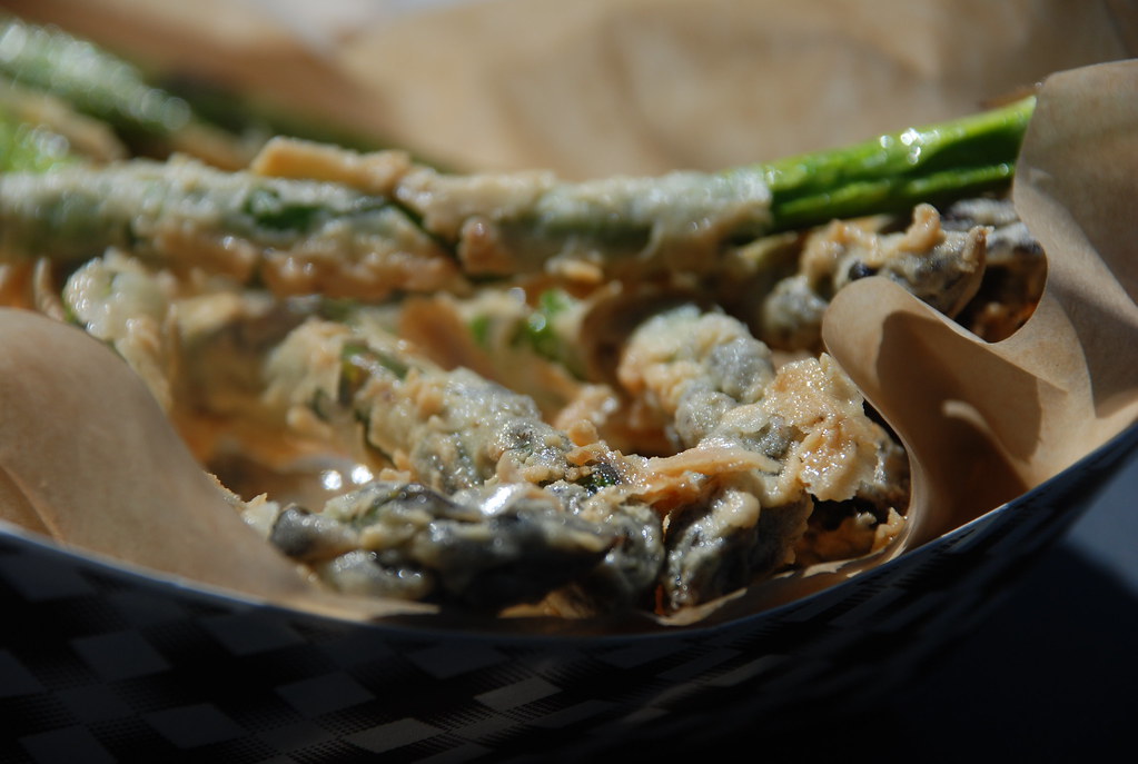 fried asparagus spears at burgerville Burgerville is the I… Flickr