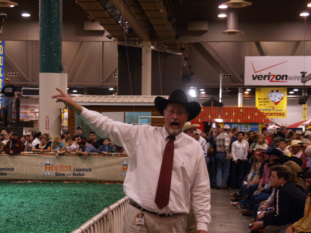 Houston Texas Livestock Show and Rodeo Reliant Center East Arena Brangus Cattle Sale or Auction