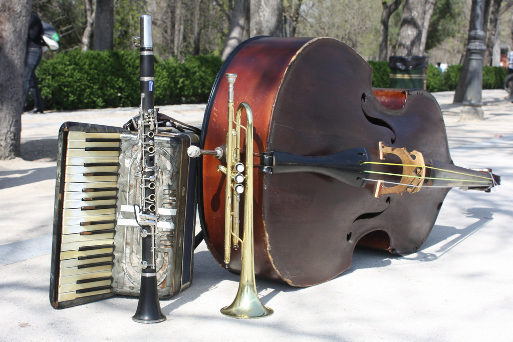 Instrumentos musicales de músicos callejeros 2009, Madrid David