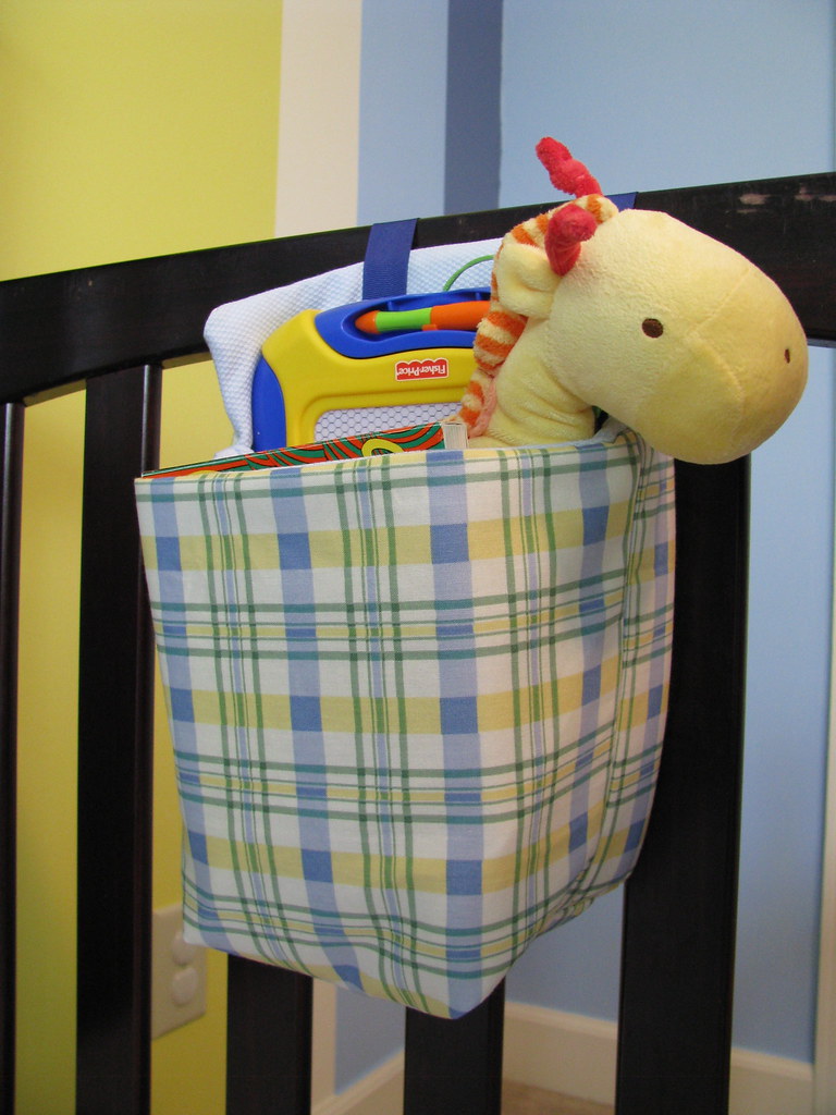 Hanging Crib Toy Bag I made this hanging toy bag for my li… Flickr