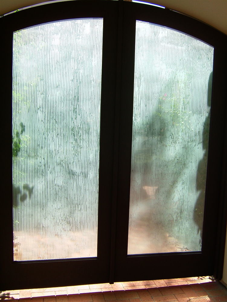 Etched door glass "Rain Drizzle" by Sans Soucie Custom des… Flickr