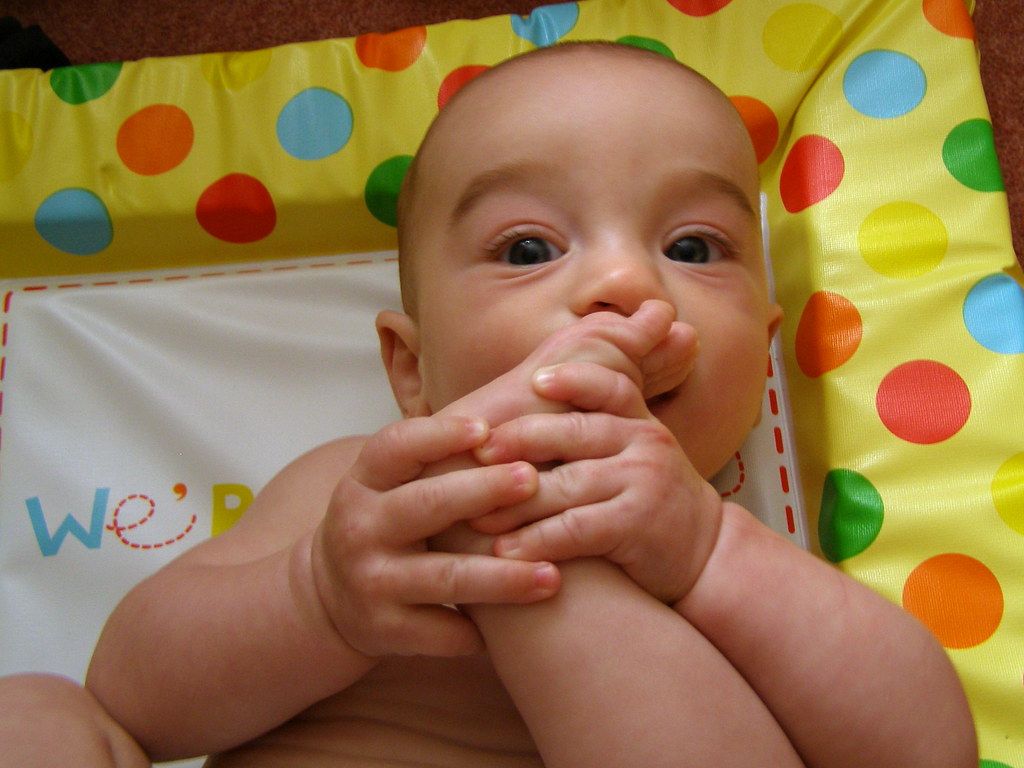 Toe munching Latest game is to put toes in mouth, then che… Jim