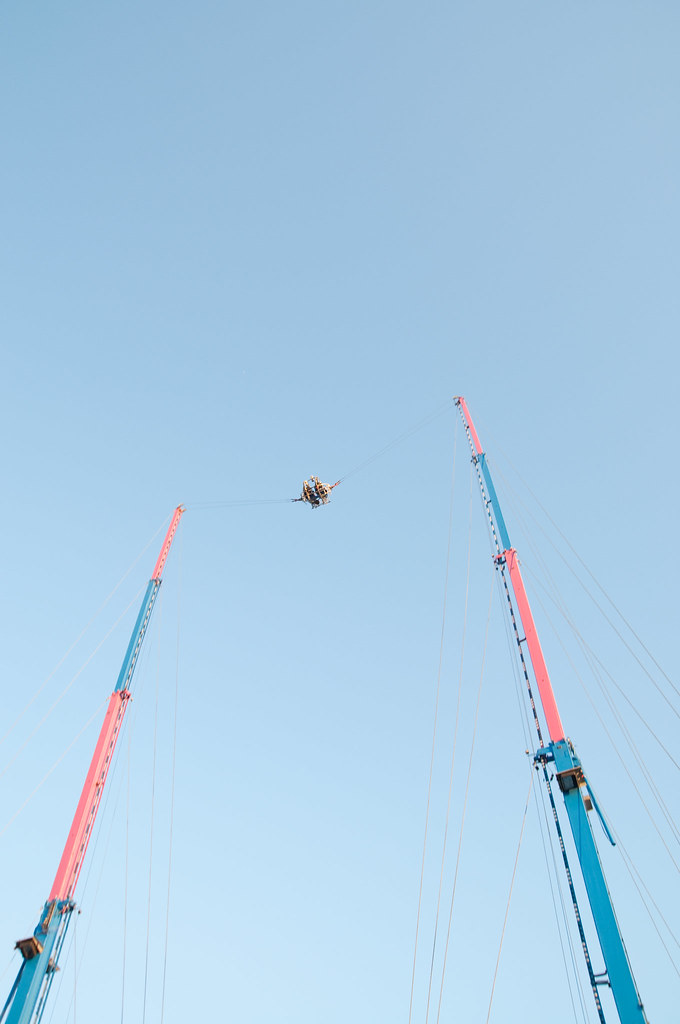 Houston Rodeo Carnival Ride Sling shot ride!! Rene Flickr