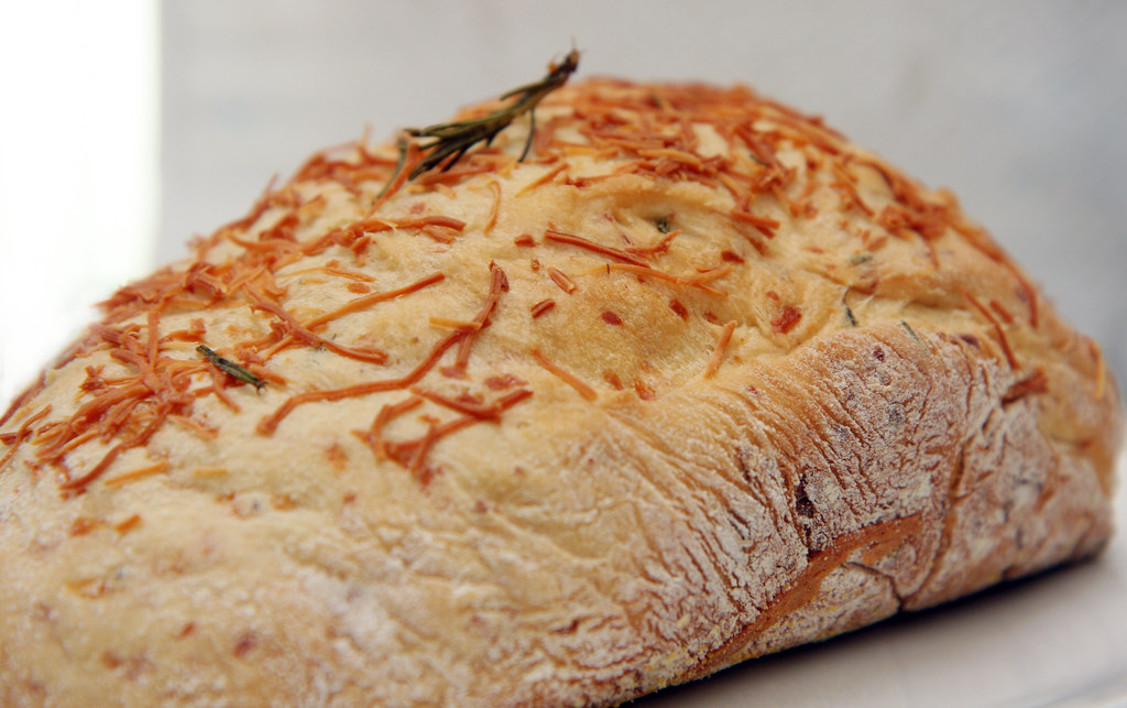 asiago rosemary bread I made bread today...it was yummy. Flickr