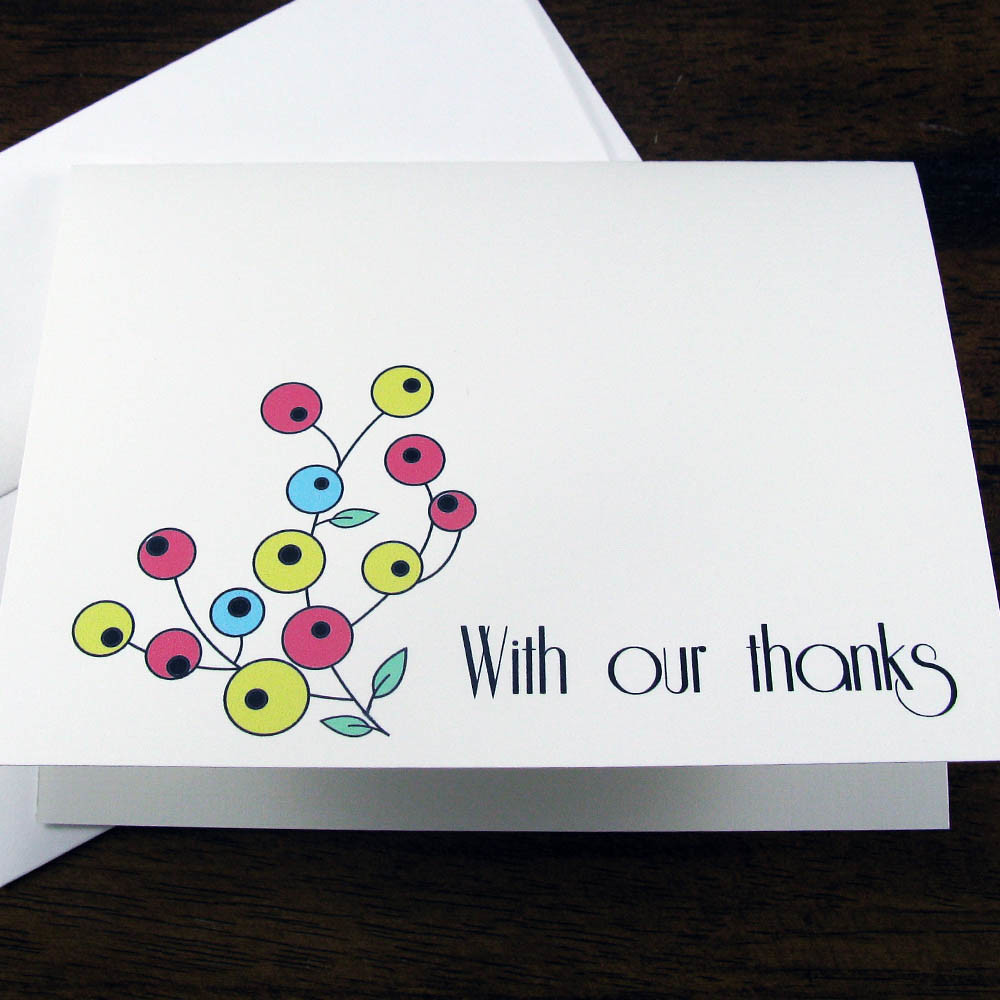Berry Pretty Thank You Cards Set of 10 These adorable t… Flickr
