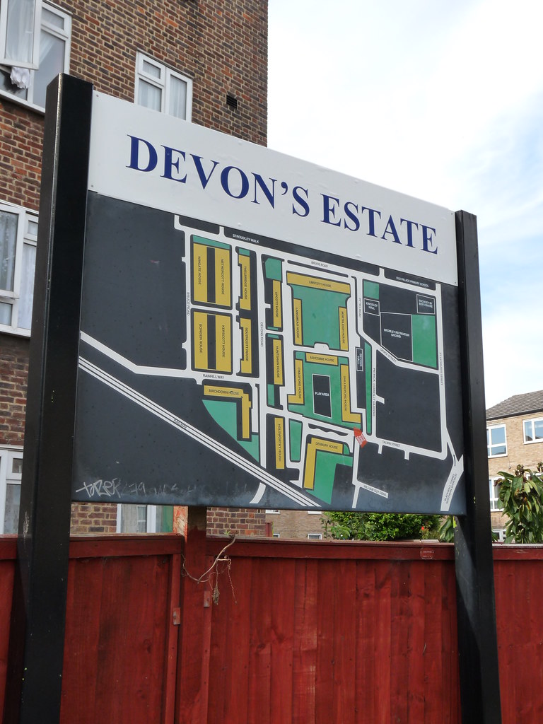 Devon's Estate (sic) Note that Devons Road is on this map!… Gordon
