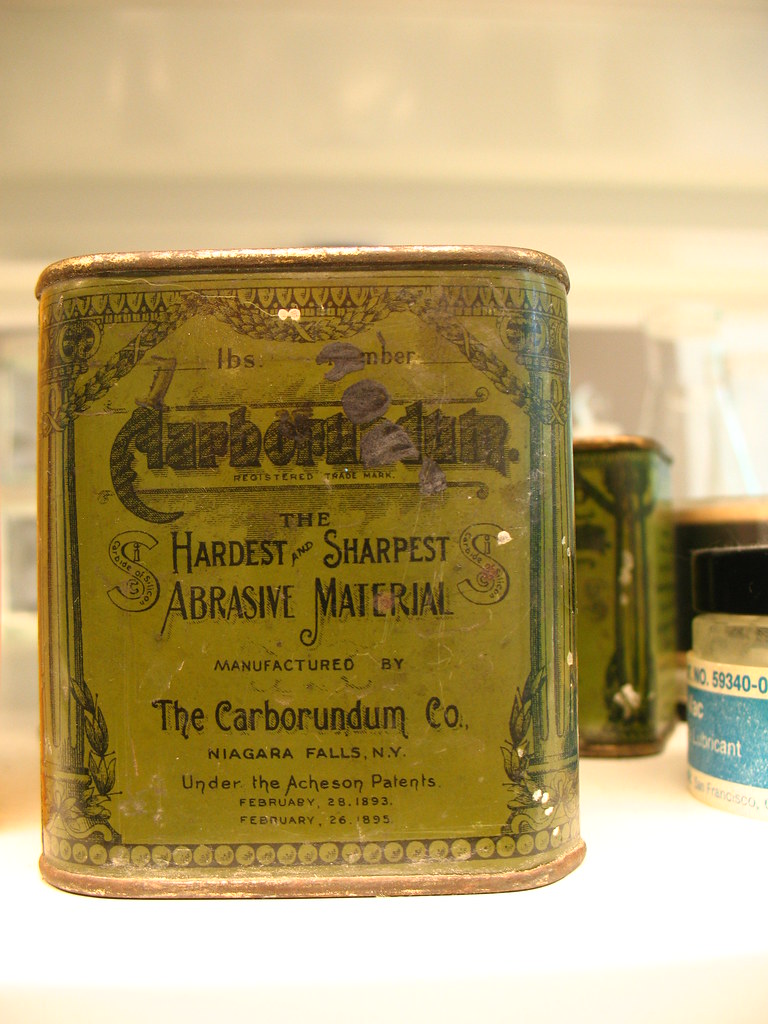 Carborundum the hardest and sharpest abrasive material. Flickr