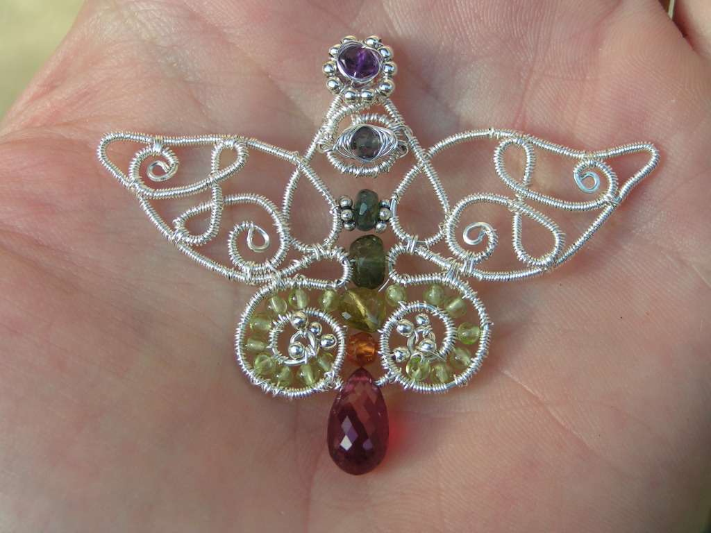 Wire Wrapped Lotus Chakra Pendant “For House of Gems April… Flickr