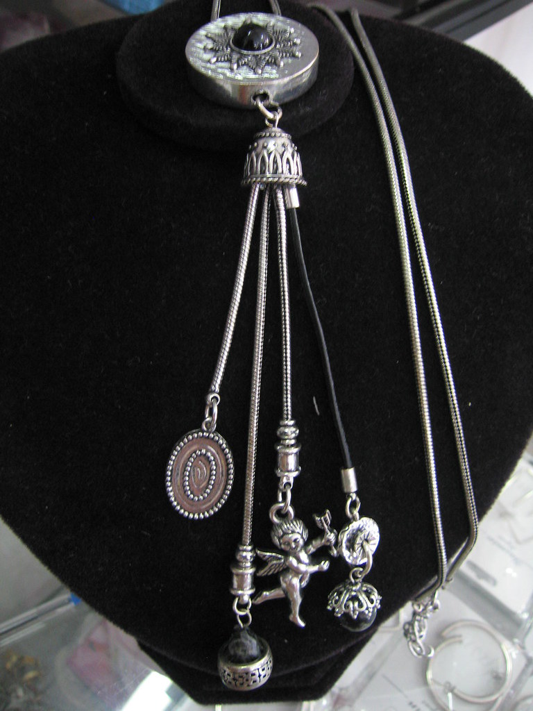 Colar Colar estilo indiano em prata velha "De Tudo Um