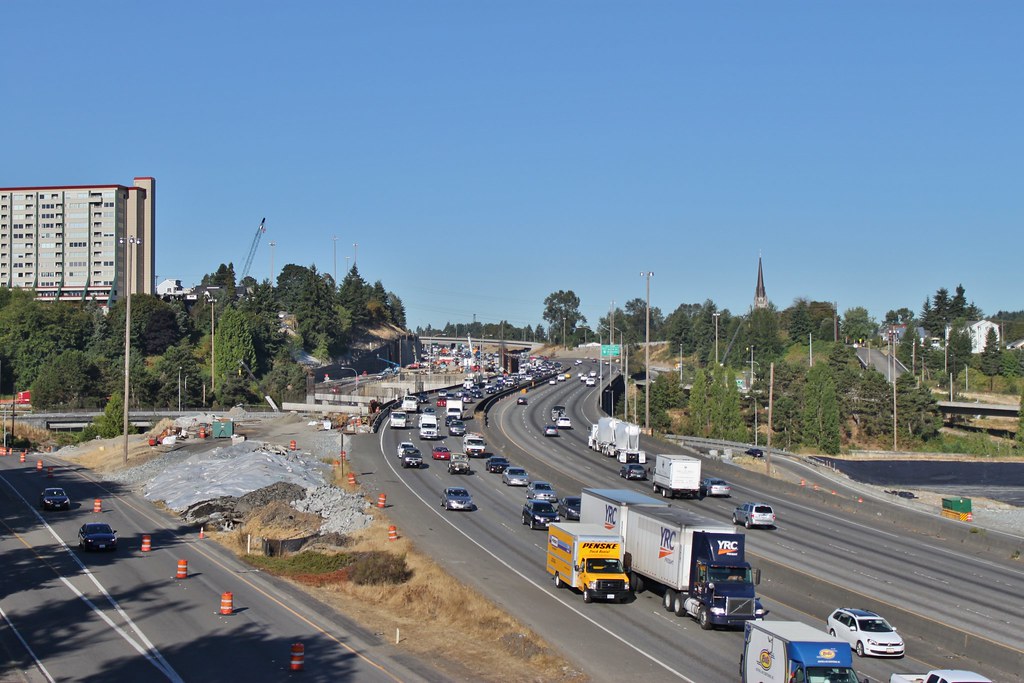 I5 southbound from McKinley Way SounderBruce Flickr