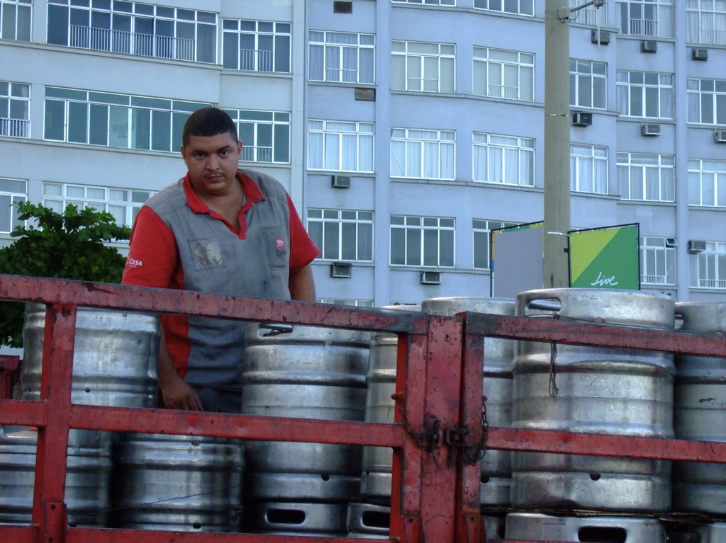 The Most Important Man in Rio The beer keg delivery guy...… Flickr