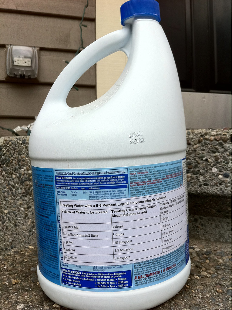 water purification bleach PeterNBiddle Flickr