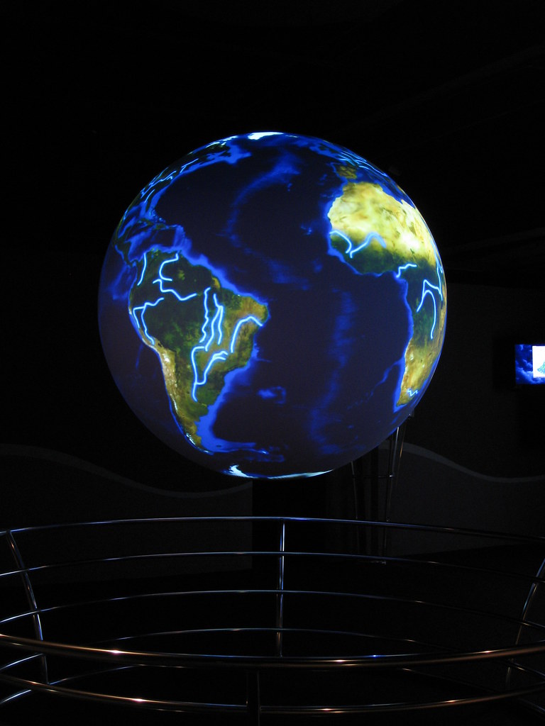 Awesome globe projector. Actually, the projectors were sit… Flickr