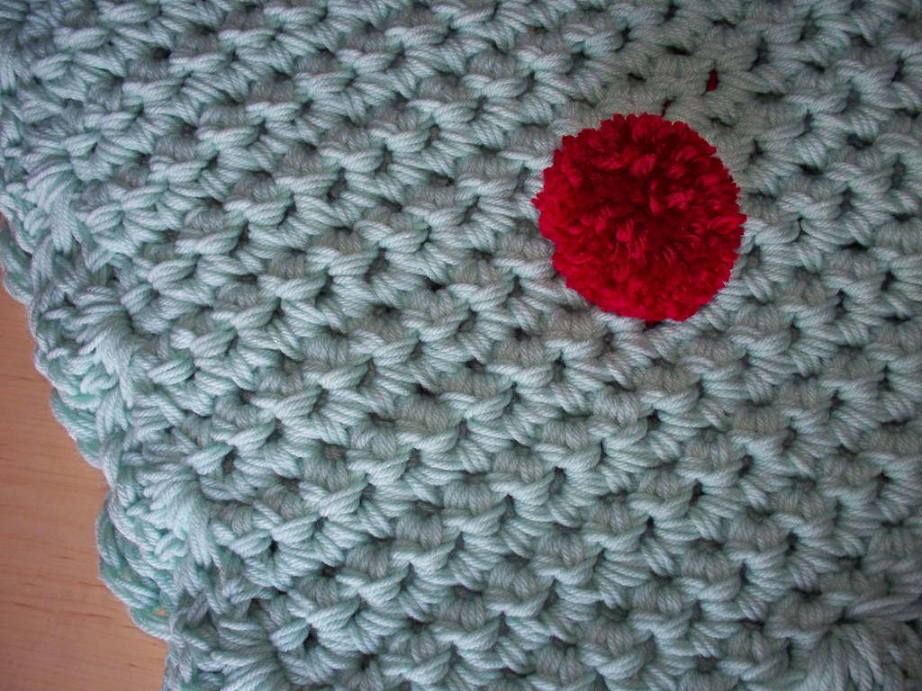 Polka dot afghan original pom pom polka dot afghan blogged… Flickr