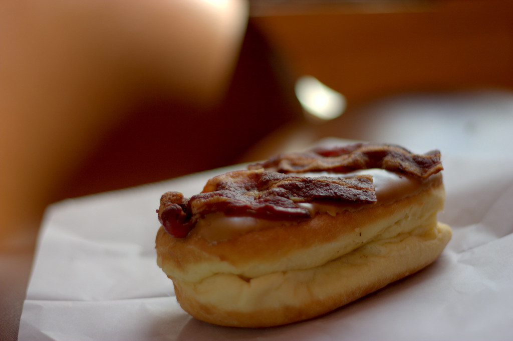 Wacky bacon and maple donut from Voodoo 2 vi huang Flickr