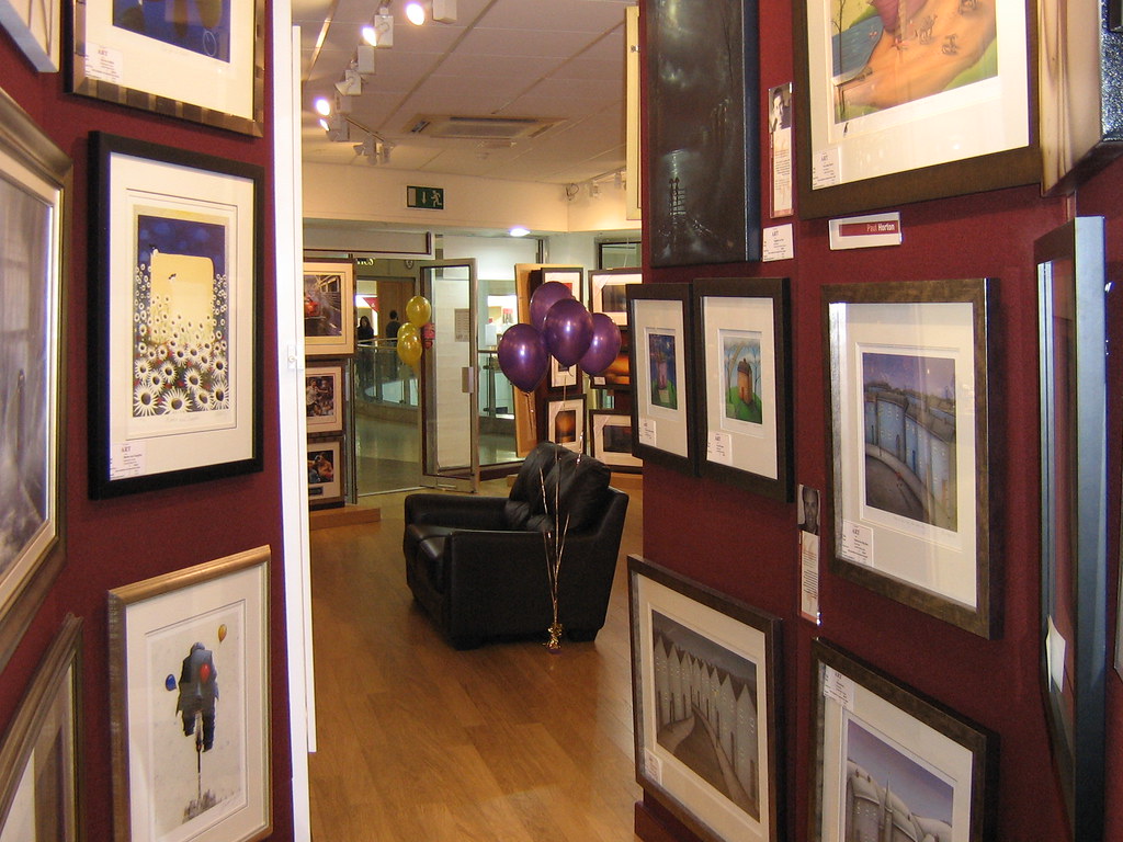 The Original Art Shop Preston Lancs ready for Neil Dawson Flickr