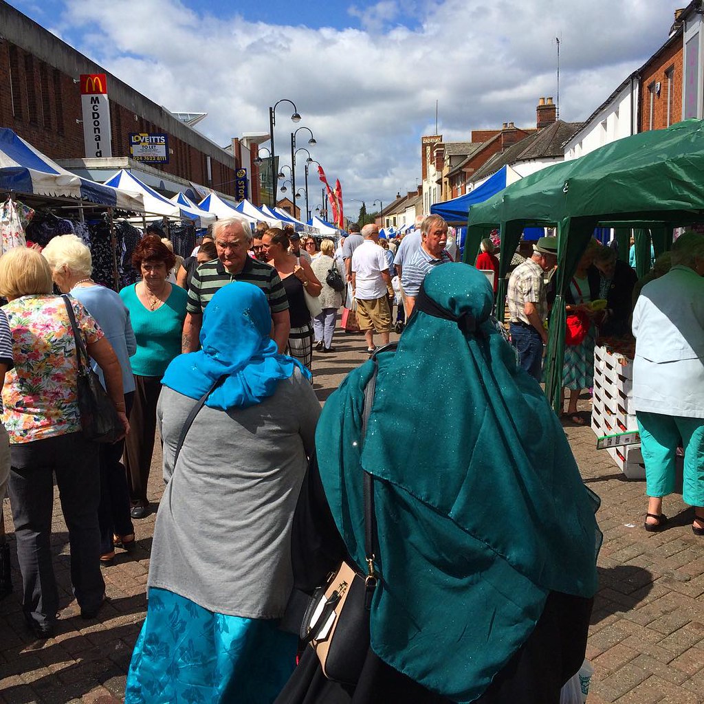 Nuneaton market day. Quite a multicultural town. upsticks… Flickr