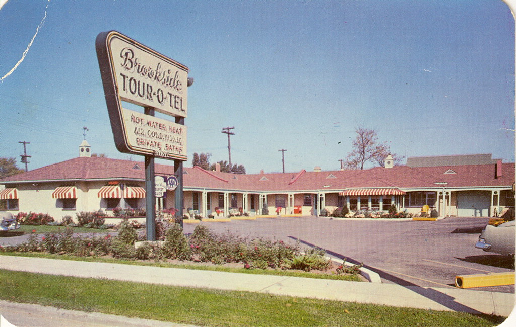 Vintage Postcard Brookside TourOTel Columbus Ohio Flickr