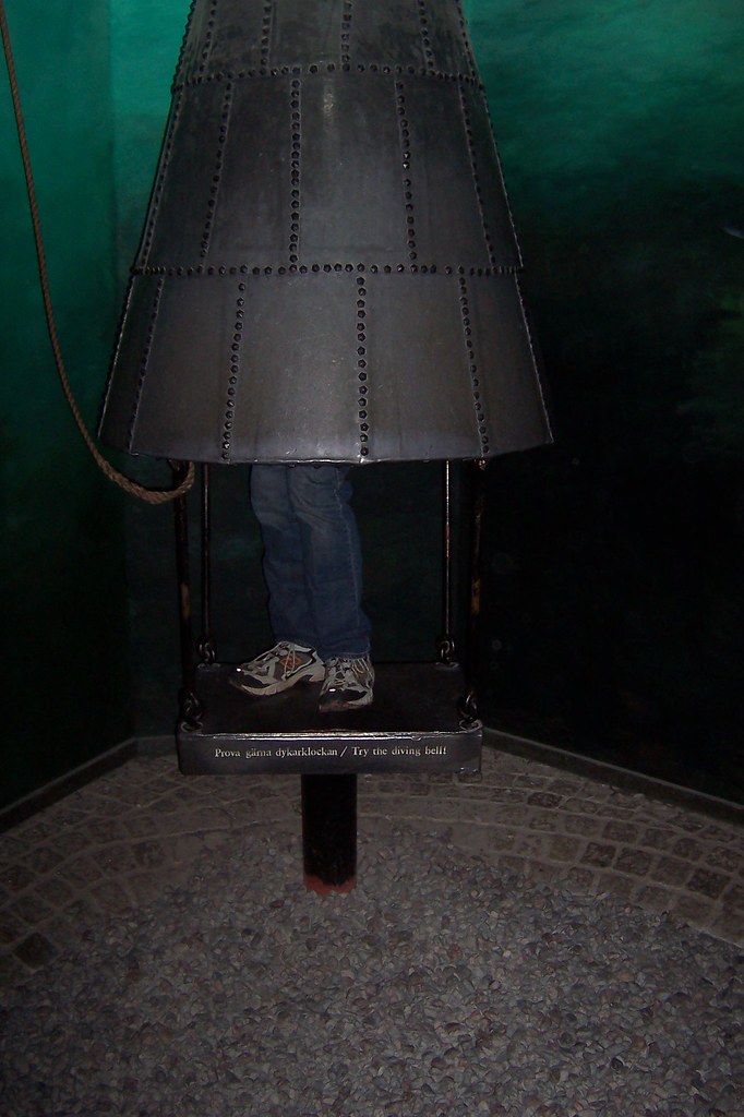 Ancient Diving Bell (replica?) This is how they did deep s… Flickr