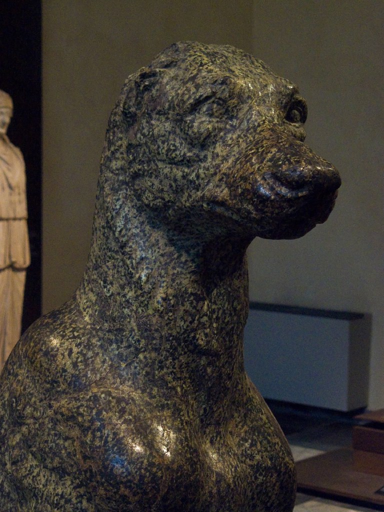 Egyptian influenced dog sculpture from the Horti Maecenati… Flickr