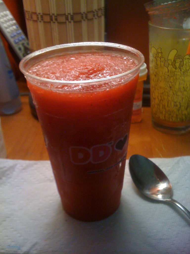 Strawberry Coolatta Lauren brought me an icy cold strawber… Flickr