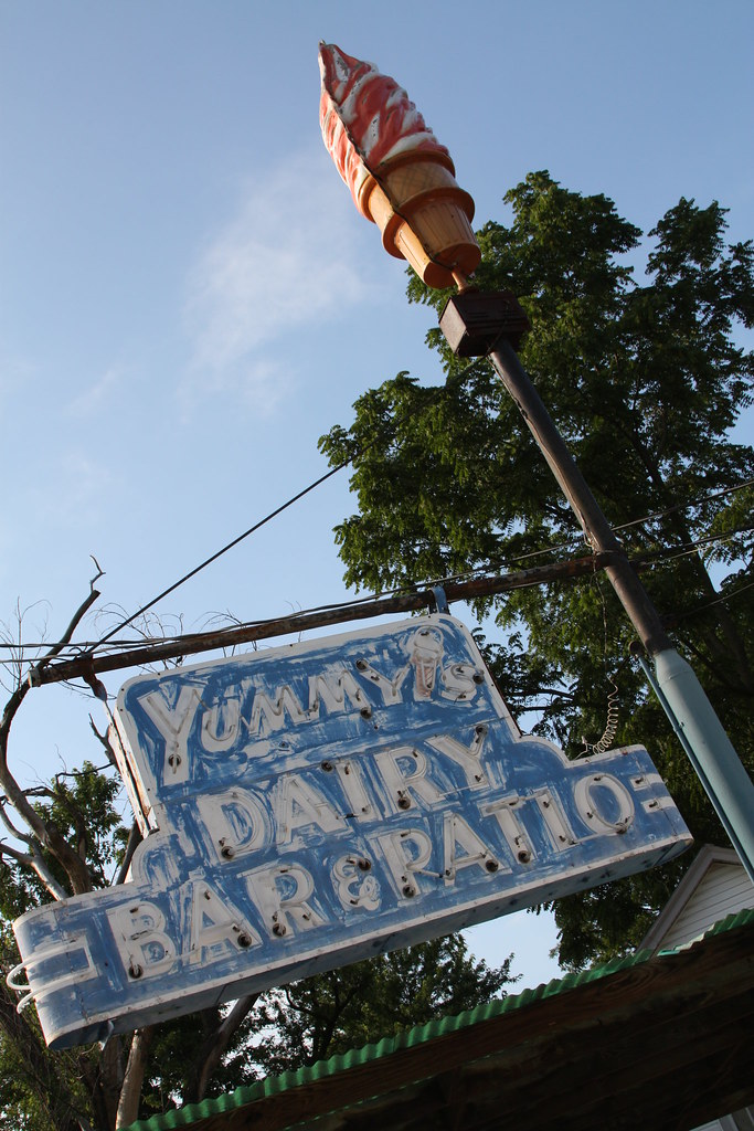 Yummys Ice cream Neon Yummys Dairy Bar & Patio is behind t… Flickr