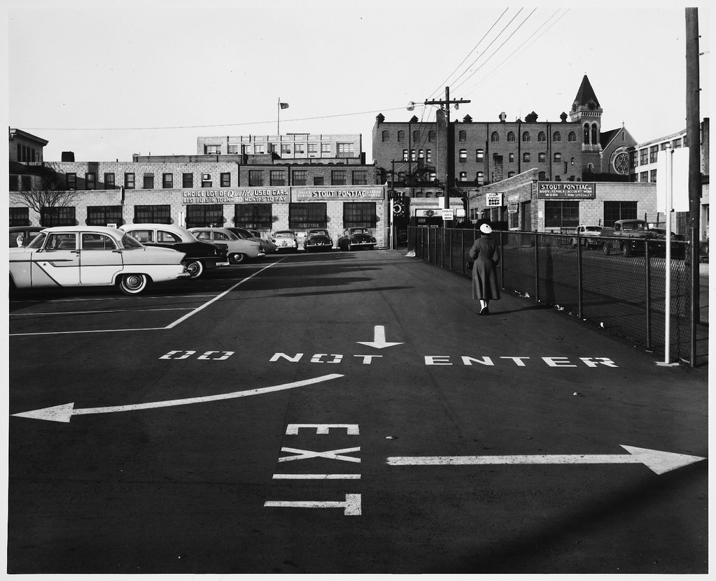 Exit Do Not Enter Stenciled on Asphalt in Parking Lot fo… Flickr
