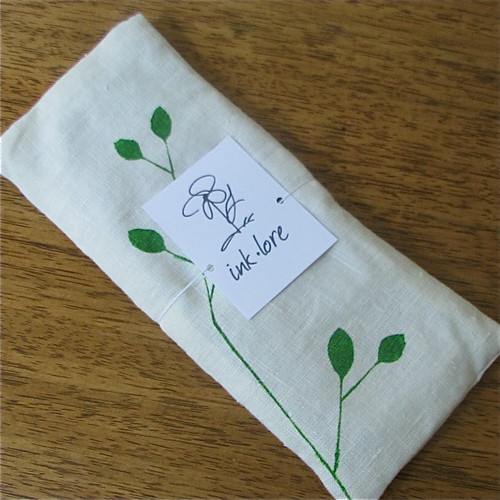 Flaxseed and Lavender Eye Pillow with my new tag inklore Flickr