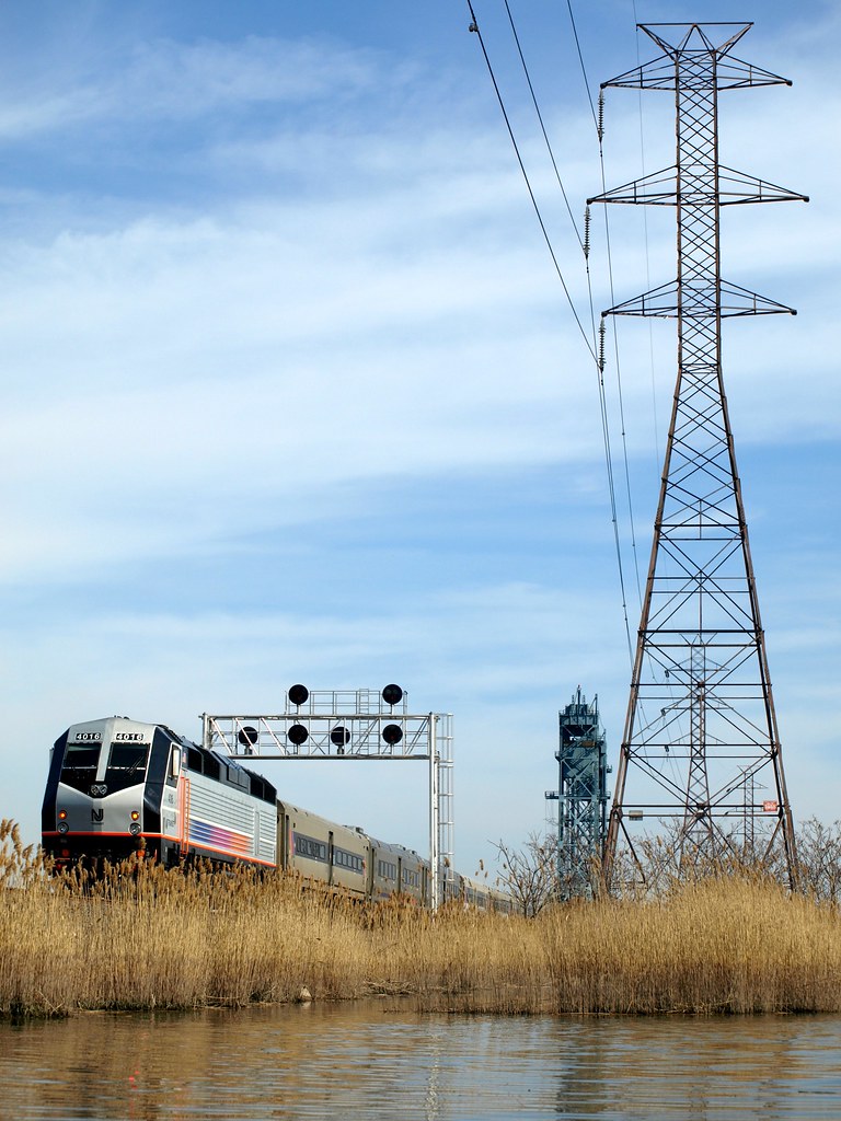 NJ Transit Train, New Jersey Meadowlands Kingsland Creek w… Flickr