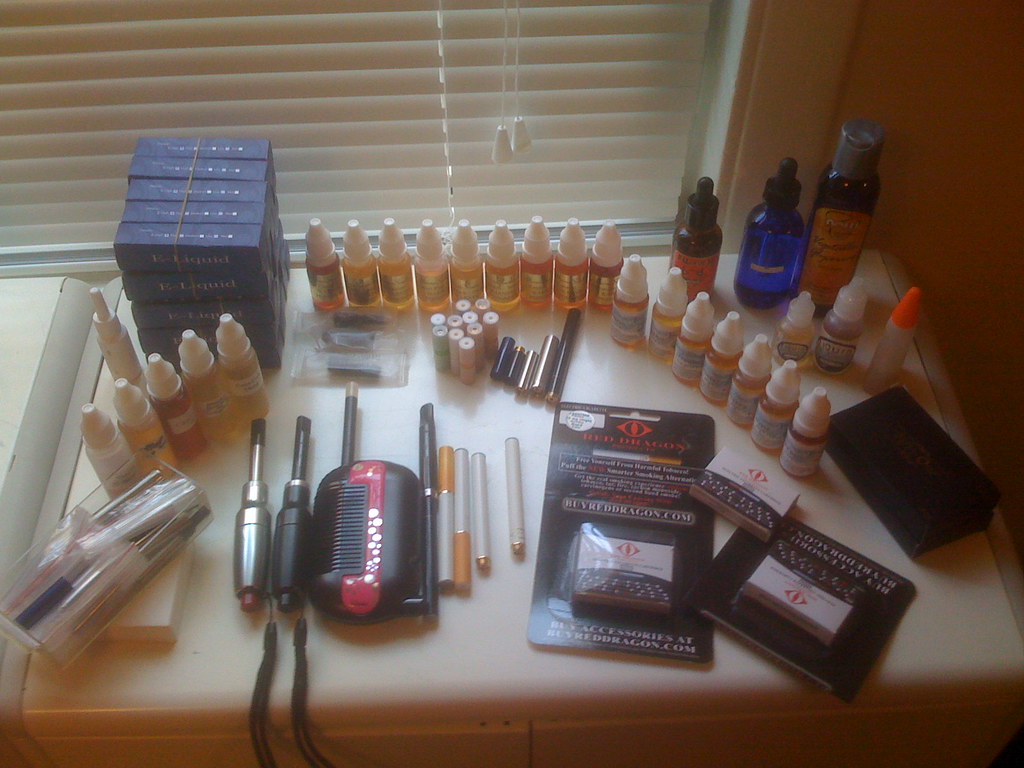 Electronic cigarettes and liquids My rather outlandish col… Flickr