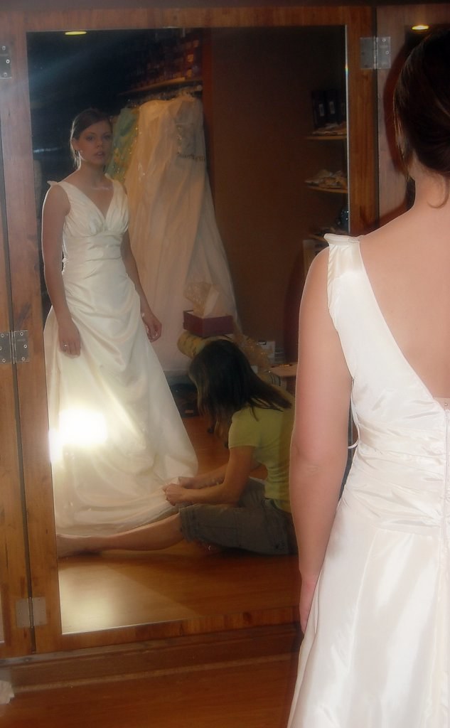 Fitting 2 dreamy look of my dress getting hemmed Katie Flickr