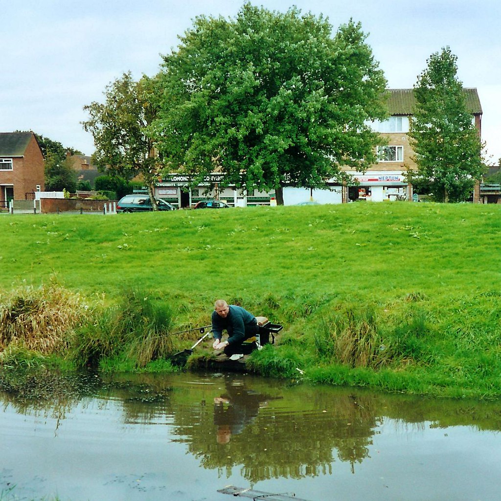 Angling at the moat, Peel Hall Park Tom Venables Flickr