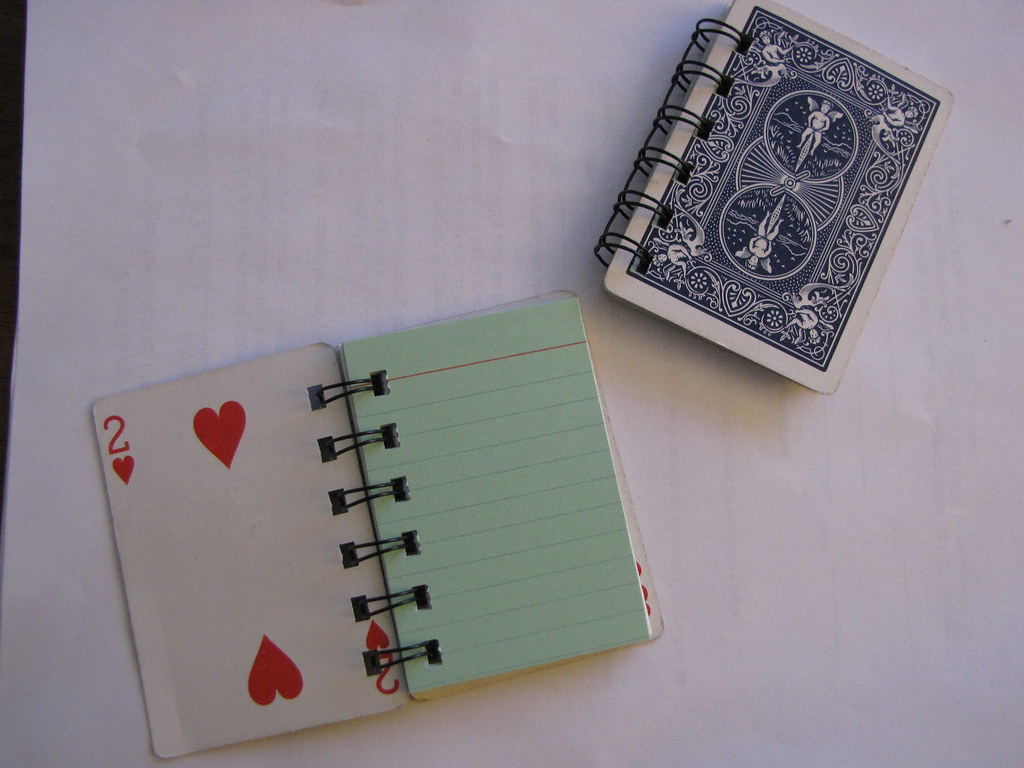 Playing Card Notebook creativedaydreamin Flickr