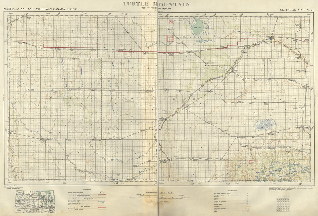 Turtle Mountain Sectional Map 21 (1922) Sectional map no. … Flickr