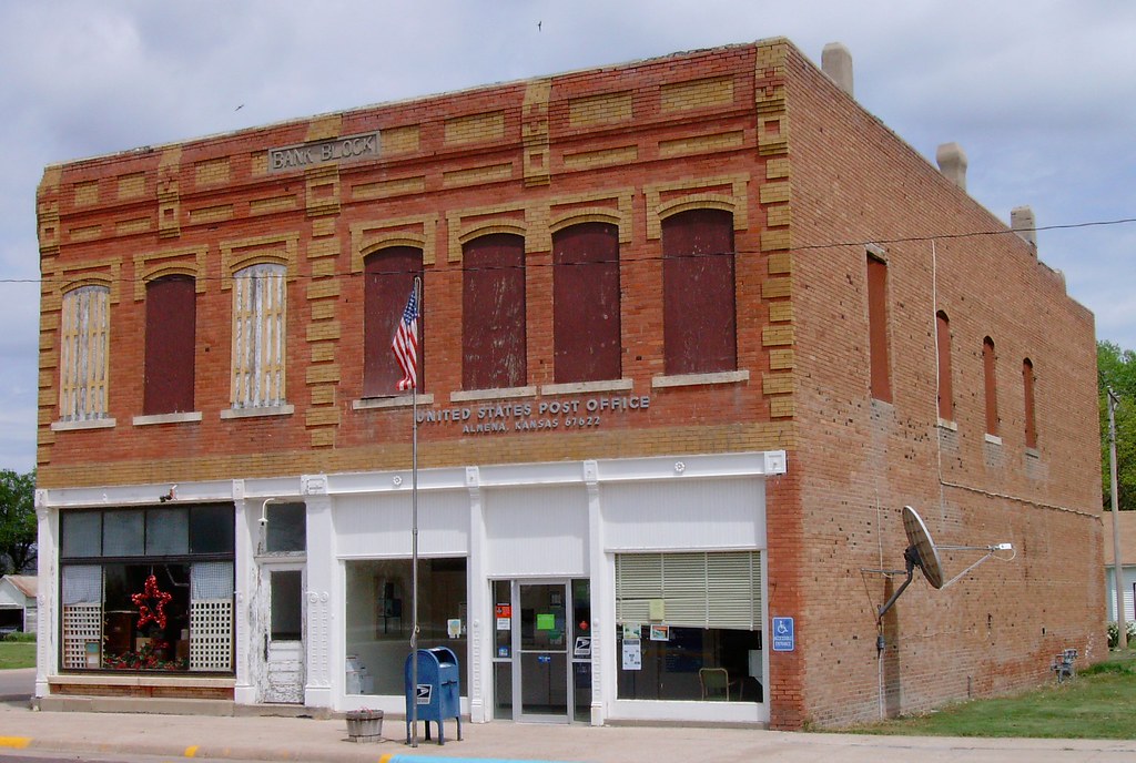 Bank Block (Almena, Kansas) Today this block building is h… Flickr