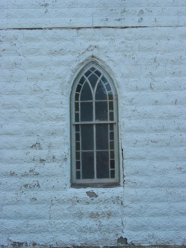 Former Church Selden, KS stained glass window in former c… Flickr