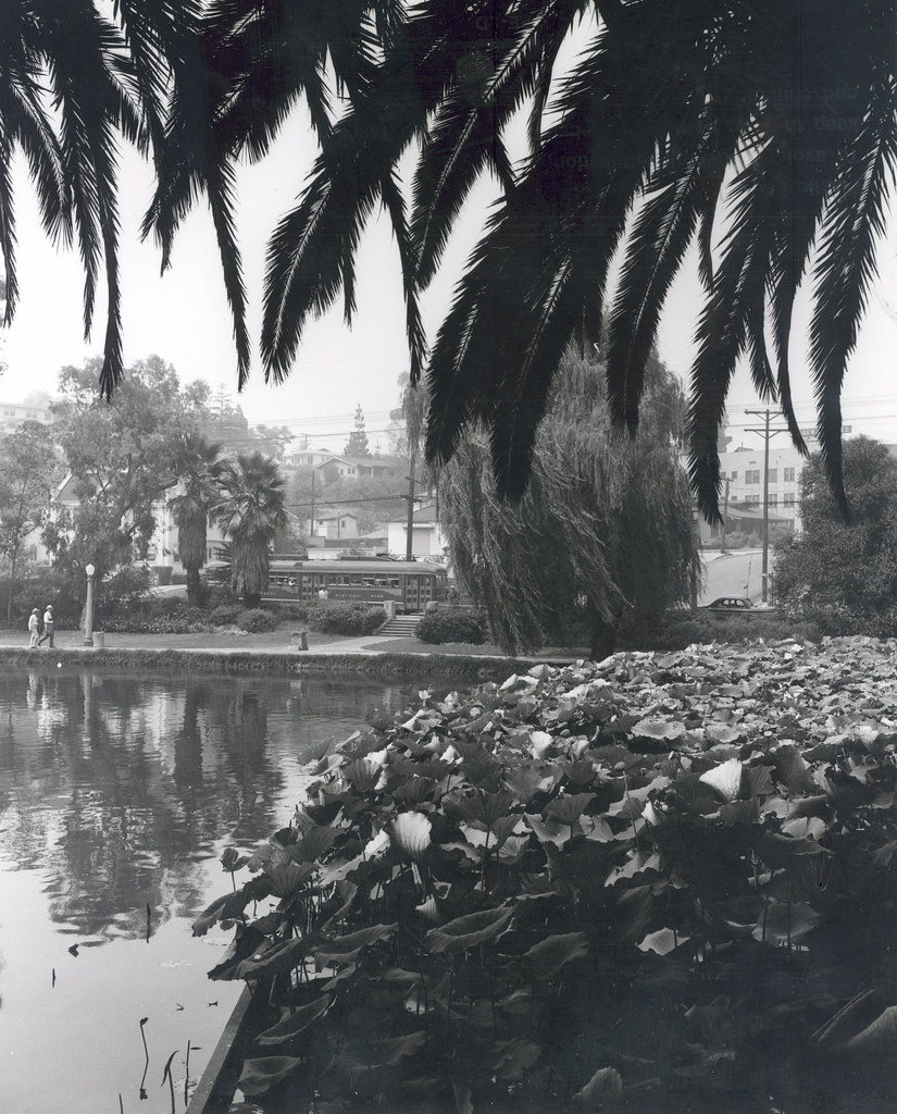 Echo Park circa 1942 This photograph depicts Pacific Elect… Flickr