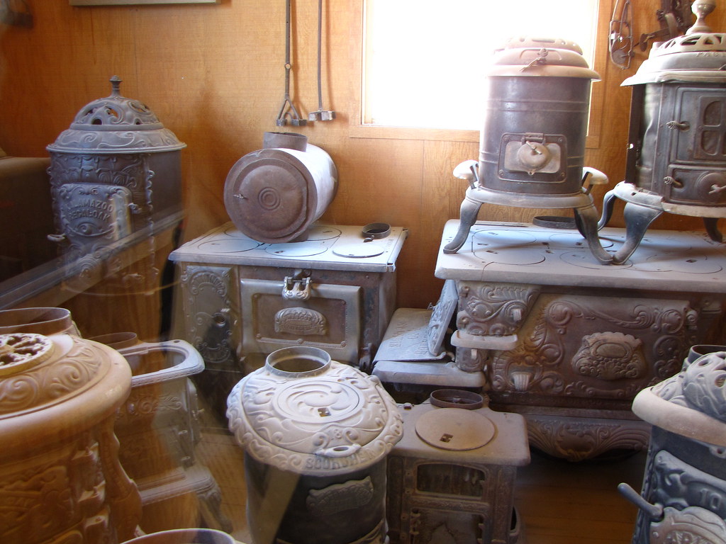 Wood Stoves at Laws Railroad and Historical Museum Flickr