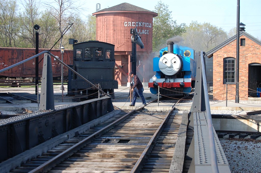 Thomas the Tank Engine enters a Shed at Greenfield Village… | Flickr