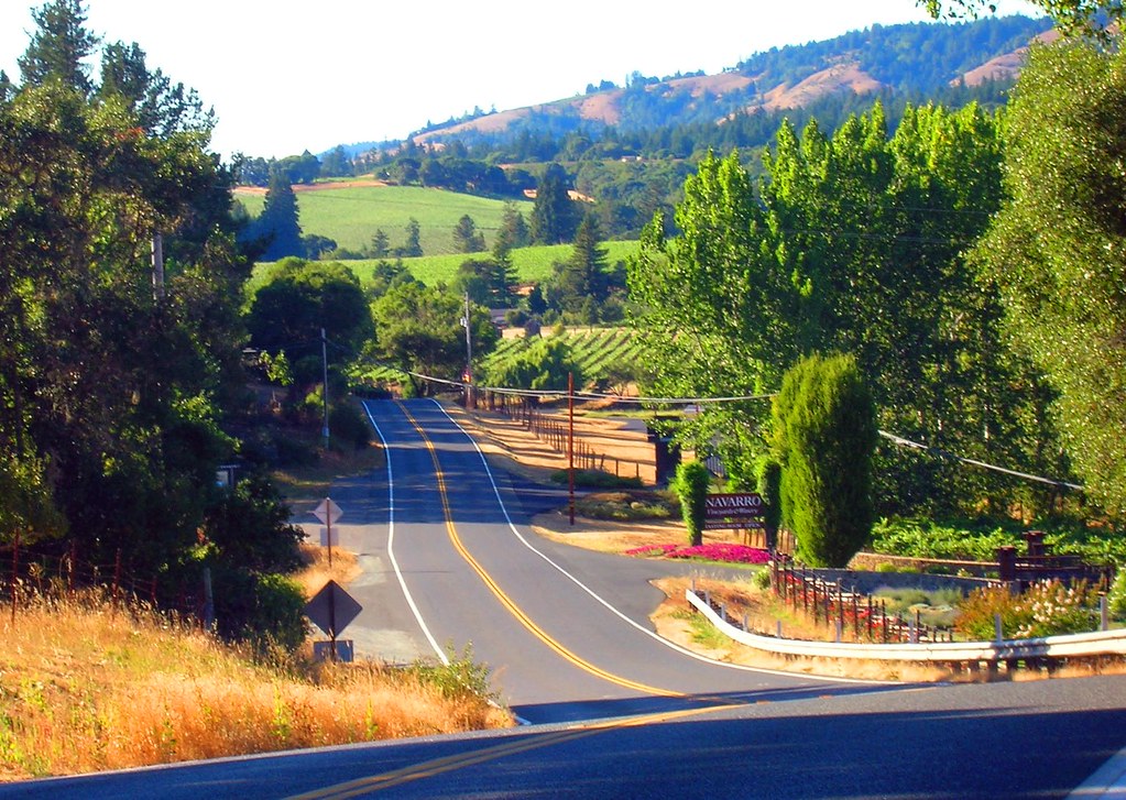 CA 128 through Anderson Valley California Highway 128 runs… Flickr