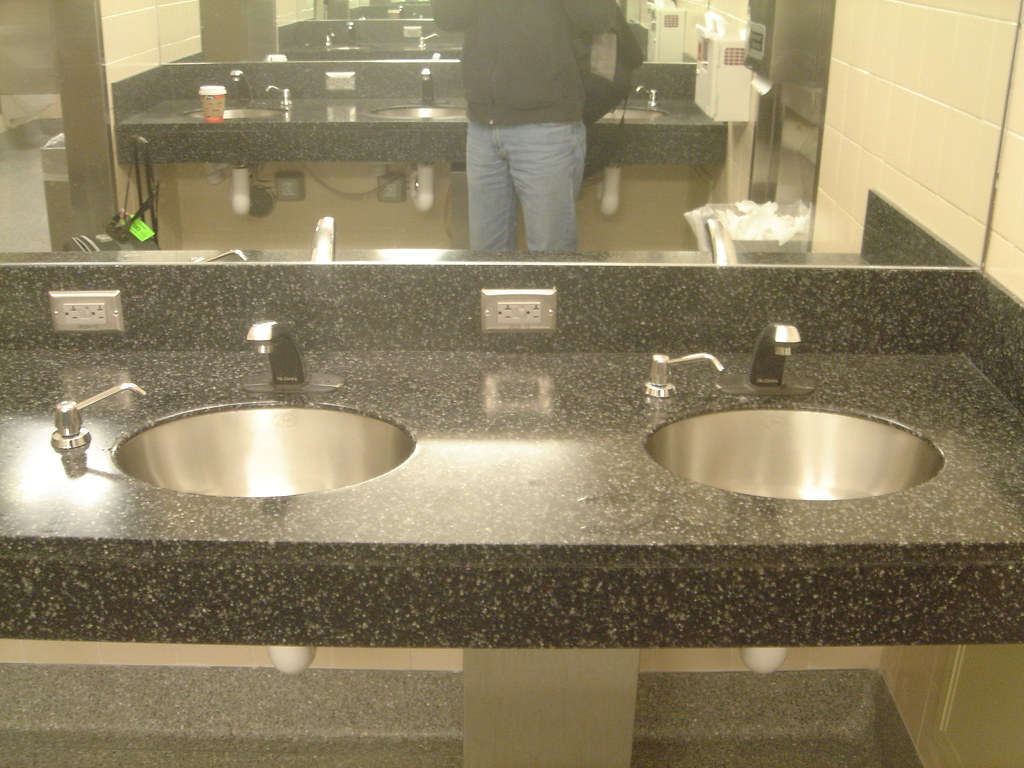 Portland Airport Faucets 2 Airport bathroom. Portland, Ore… Flickr