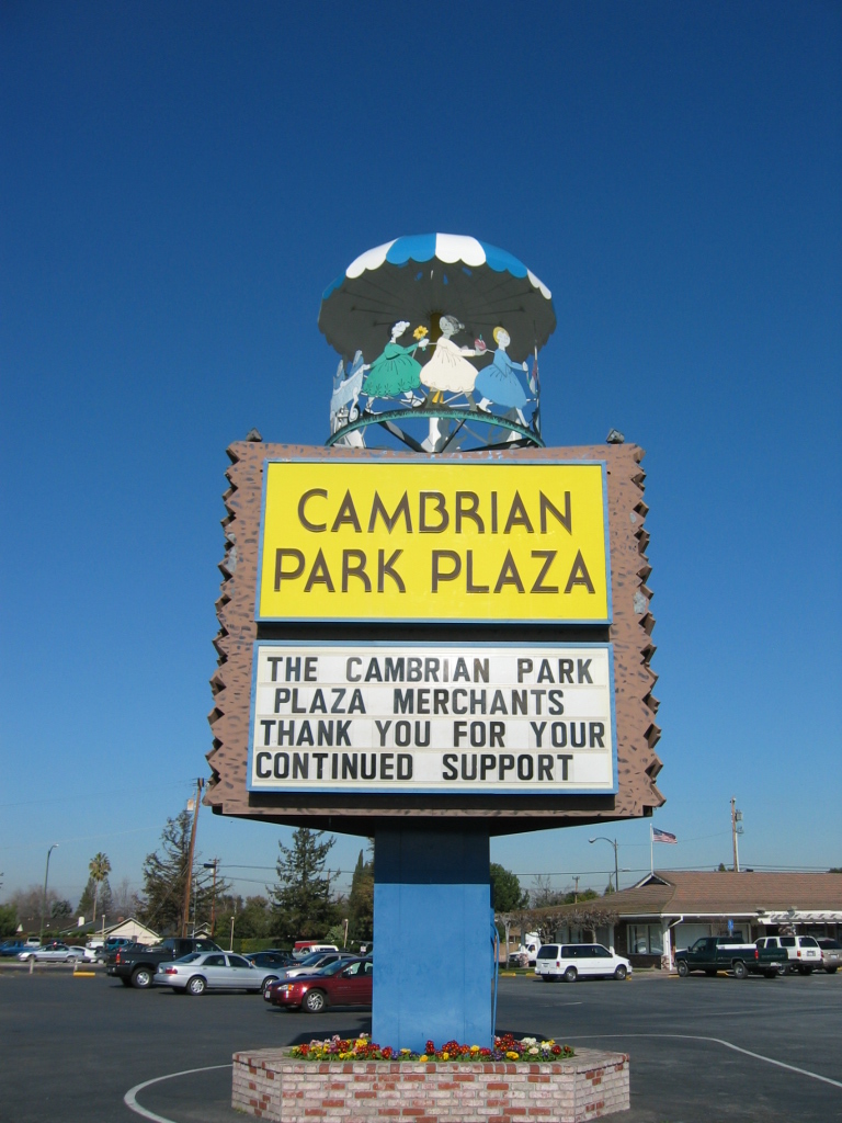 Cambrian Park Plaza Carousel sign, San Jose The Cambrian P… Flickr