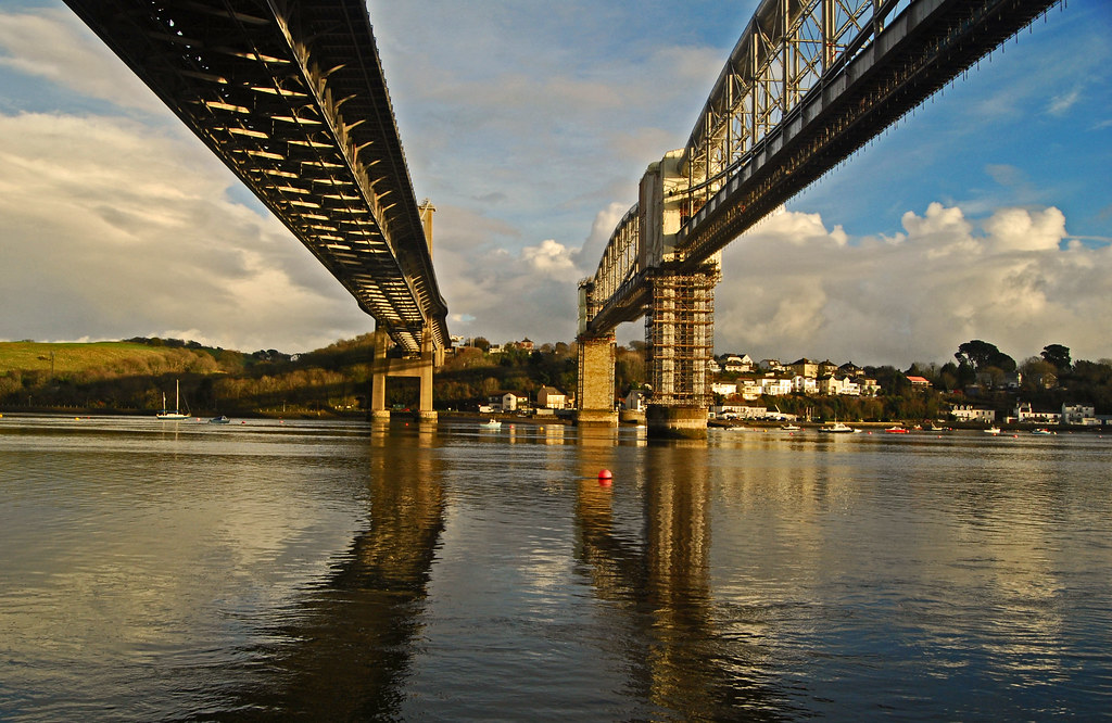 Tamar and Brunel bridges at Saltash, Cornwall Saltash (Cor… Flickr