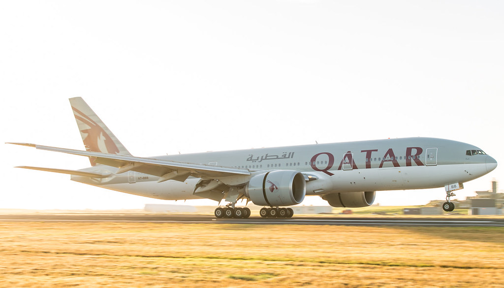 Qatar Airways’ inaugural flight touches down on New Zeala… Flickr
