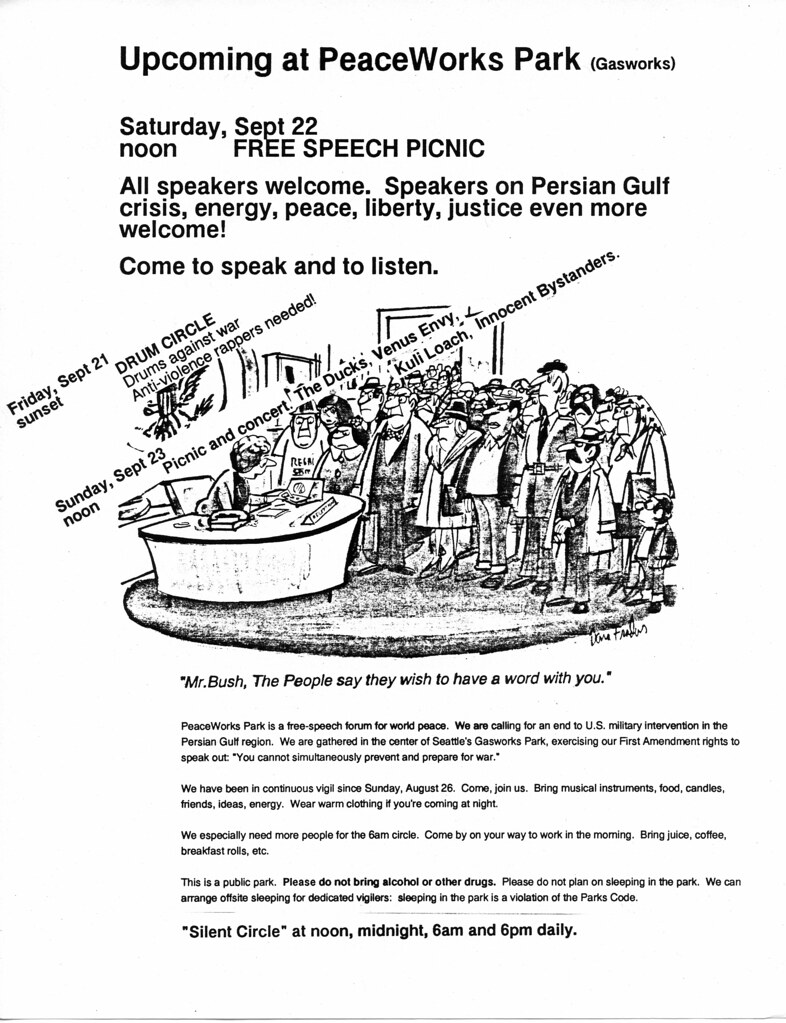 Poster for 19900922 free speech picnic and other events Flickr