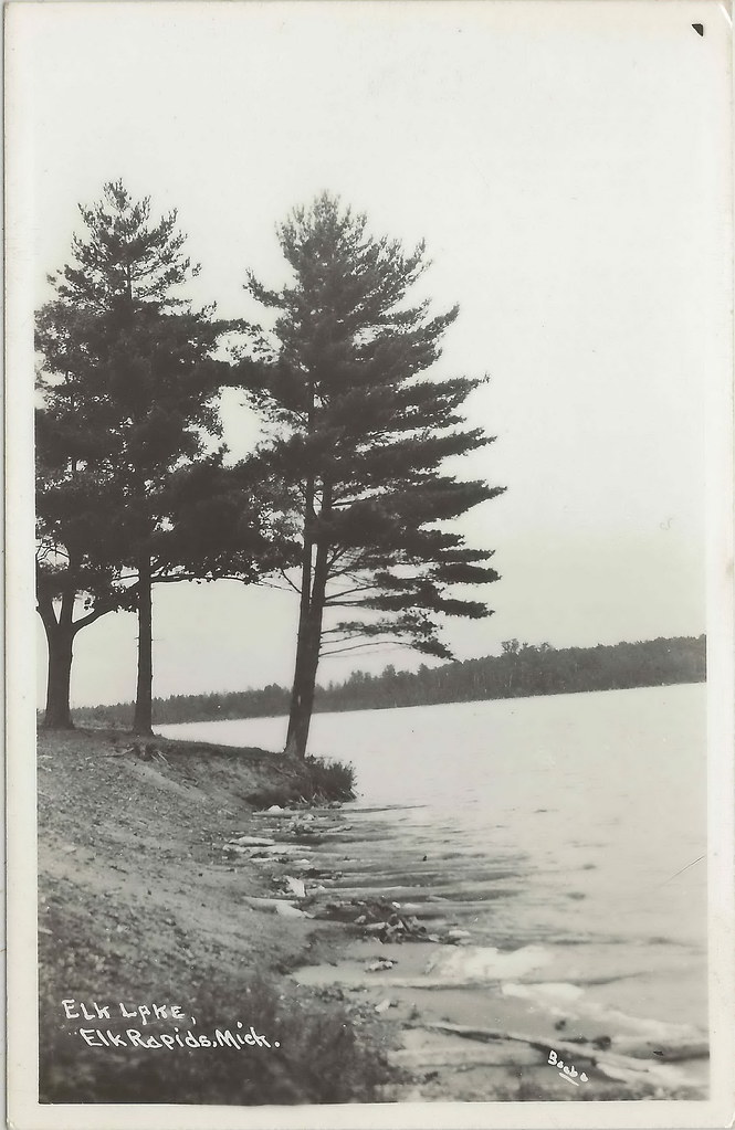NW Elk Rapids Williamsburg MI RPPC 1930s Beautiful Antrim … Flickr