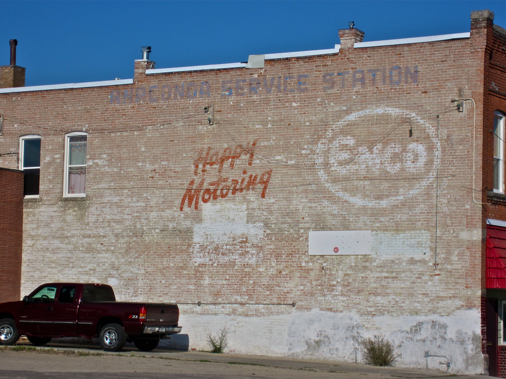 Anaconda Service Station, Anaconda, MT Ghost sign for the … Flickr