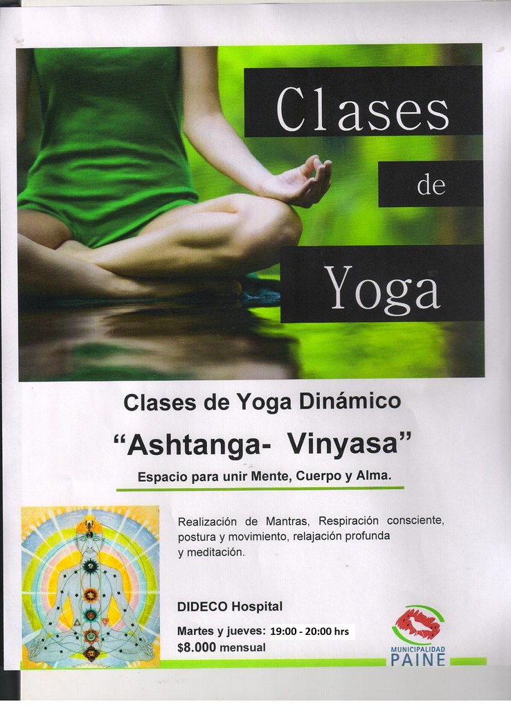 Afiche taller yoga Municipalidad de Paine Flickr