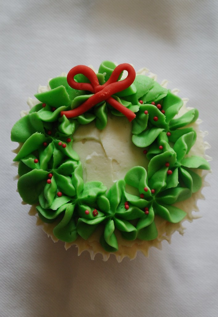Cupcakes Christmas Wreath Christmas Wreath Cupcake Flickr